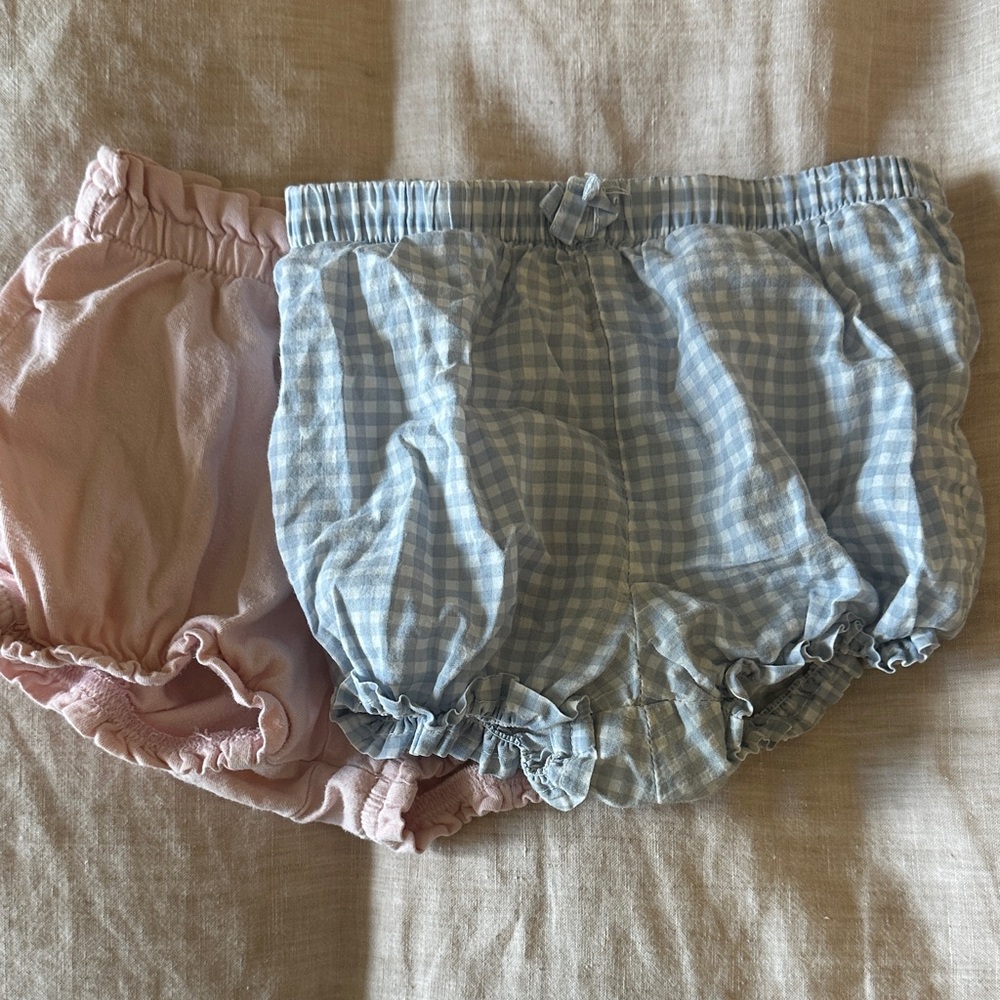 H&M Pink and Blue Gingham Diaper Covers